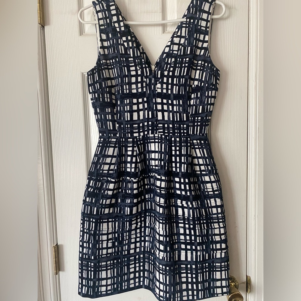Madewell Midnight Dress in Brushstroke Plaid